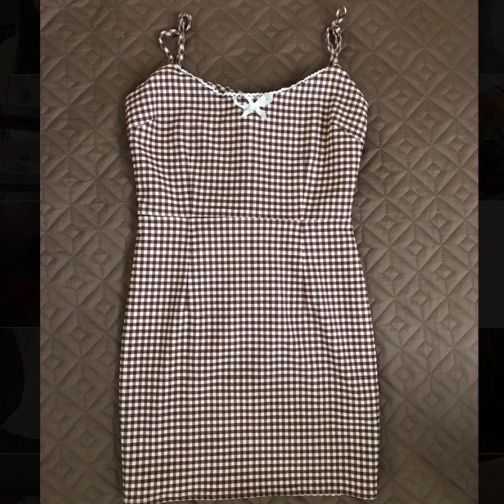 Urban Outfitters Tahoe Stretch Gingham Dress